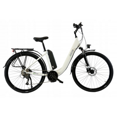Elektro bicykel 28" Mahbike E-Mahbike 9S AM 360Wh 36V Digitálna 18" biela + AKU 10,4Ah